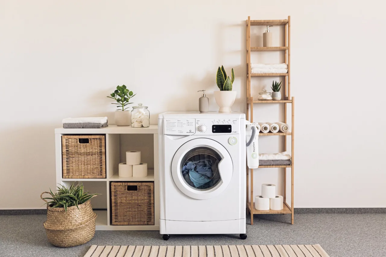 Upstairs and Downstairs Laundry Room